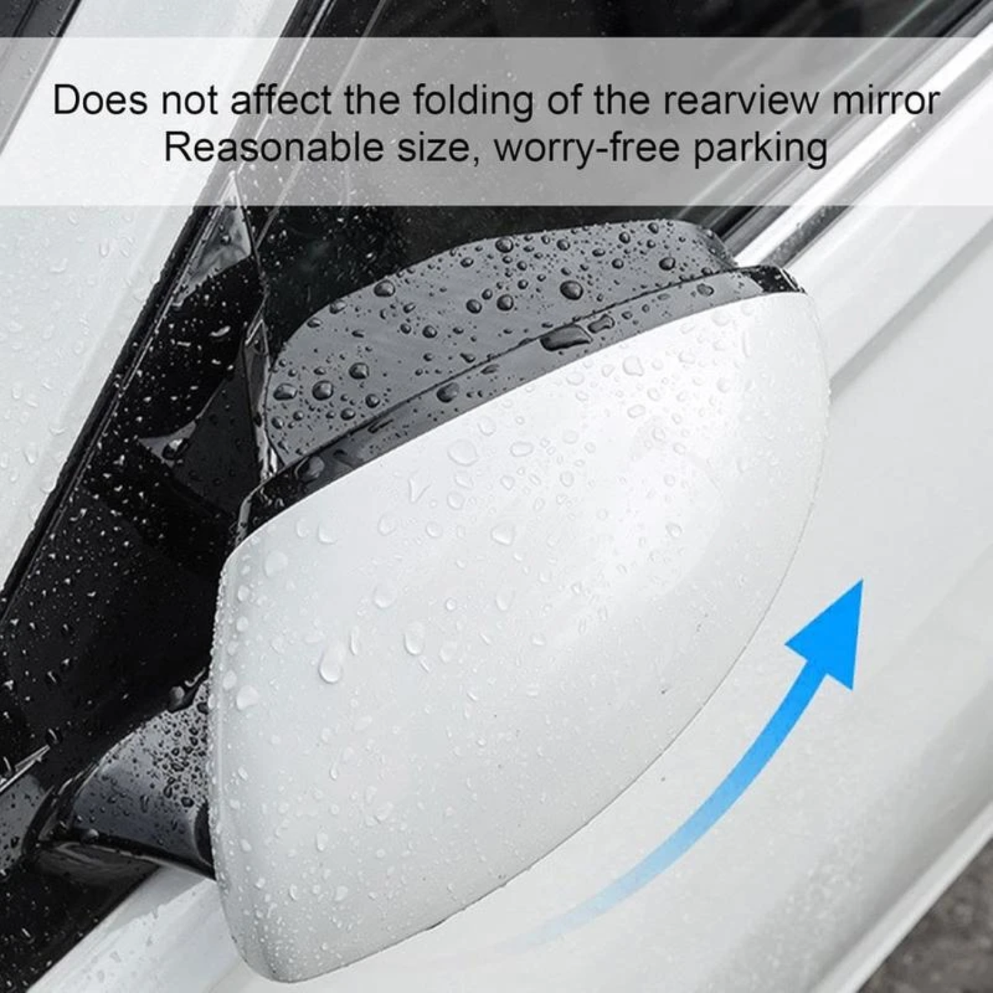 Car Blind Spot Mirror Set with Rain Shield (2 PCS)