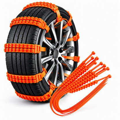 Winter Anti-Skid Snow Chains for Car & Motorcycle (5 PCS)