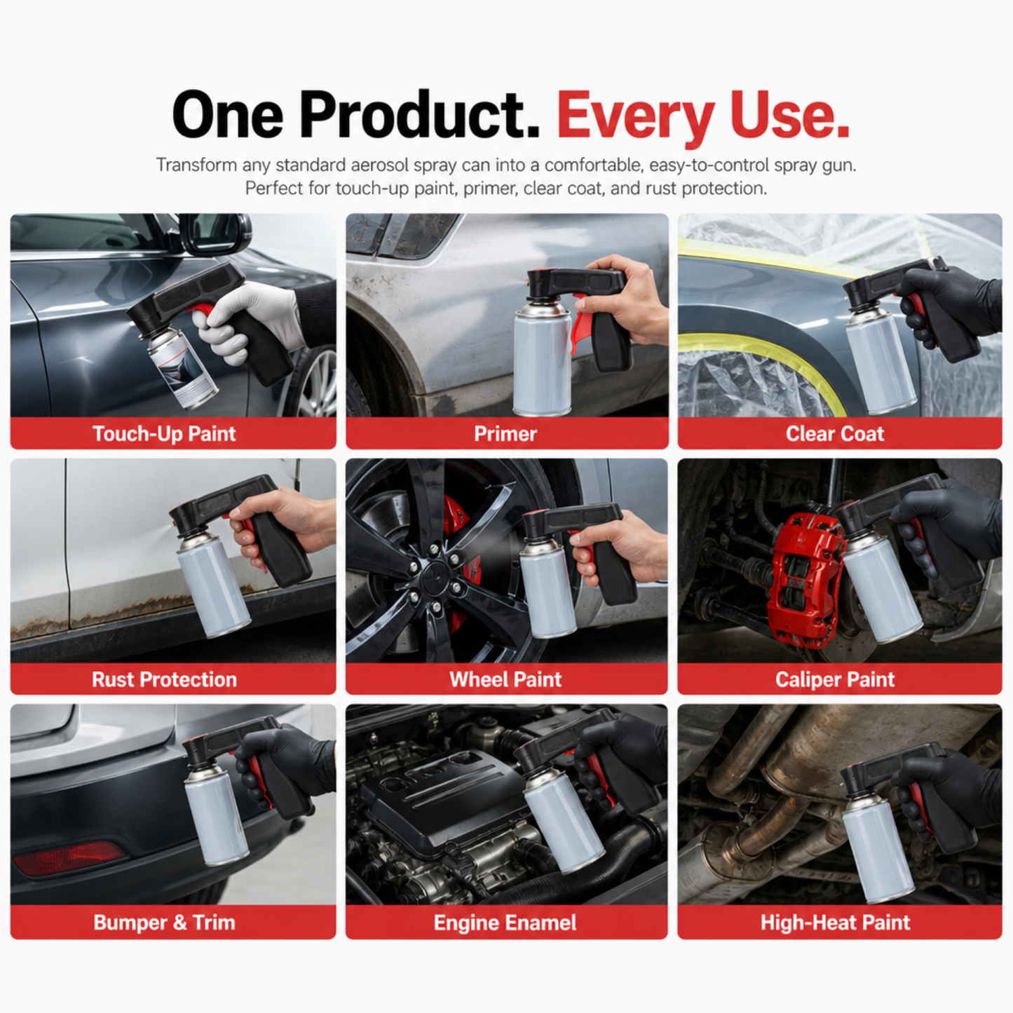 Spray Paint Gun Handle Set