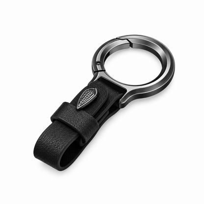 Upgraded Stylish & Anti-Lost Zinc Alloy Keychain with Leather Strap