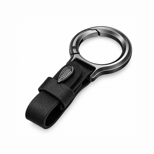 Upgraded Stylish & Anti-Lost Zinc Alloy Keychain with Leather Strap