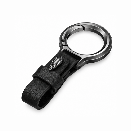 Upgraded Stylish & Anti-Lost Zinc Alloy Keychain with Leather Strap