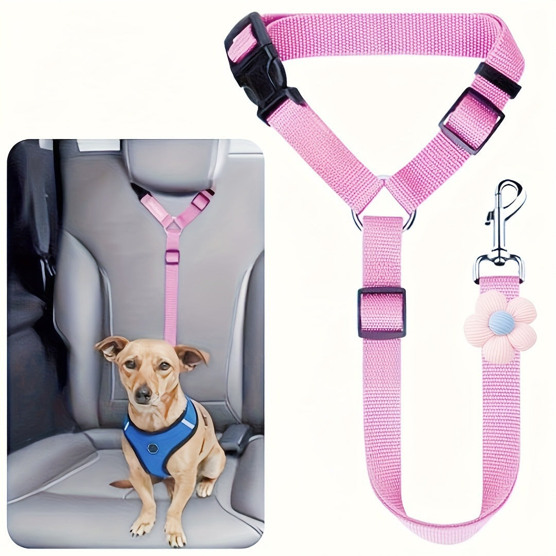 Pet Harnessed Seat Belt for Vehicle Use