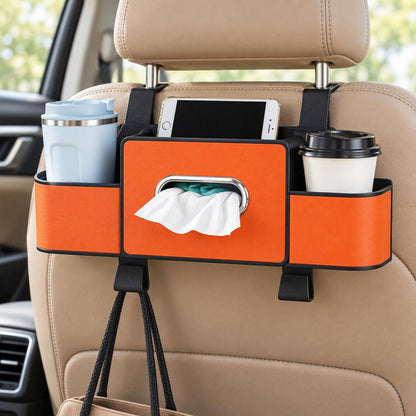 Multi-functional Car Seat Back Storage Box in use